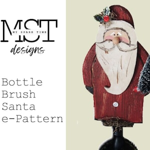 Primitive Rustic Farmhouse Santa Shelf Sitter e-Pattern
