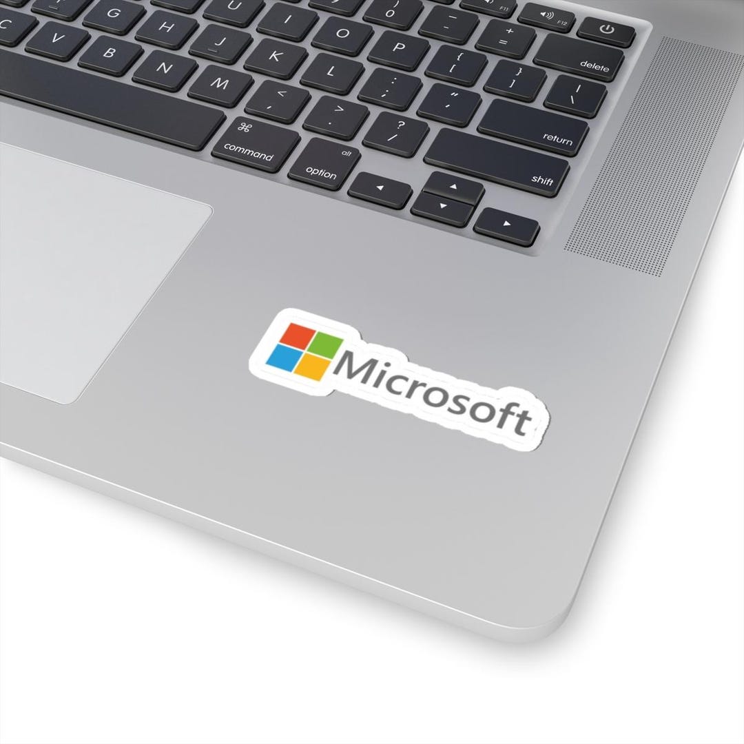 Microsoft External Sticker Microsoft Logo Sticker – Waterproof Durable Vinyl Decal - Etsy