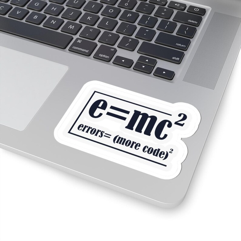 Errors Equal More Code Sticker – Waterproof Durable Vinyl Decal image 3