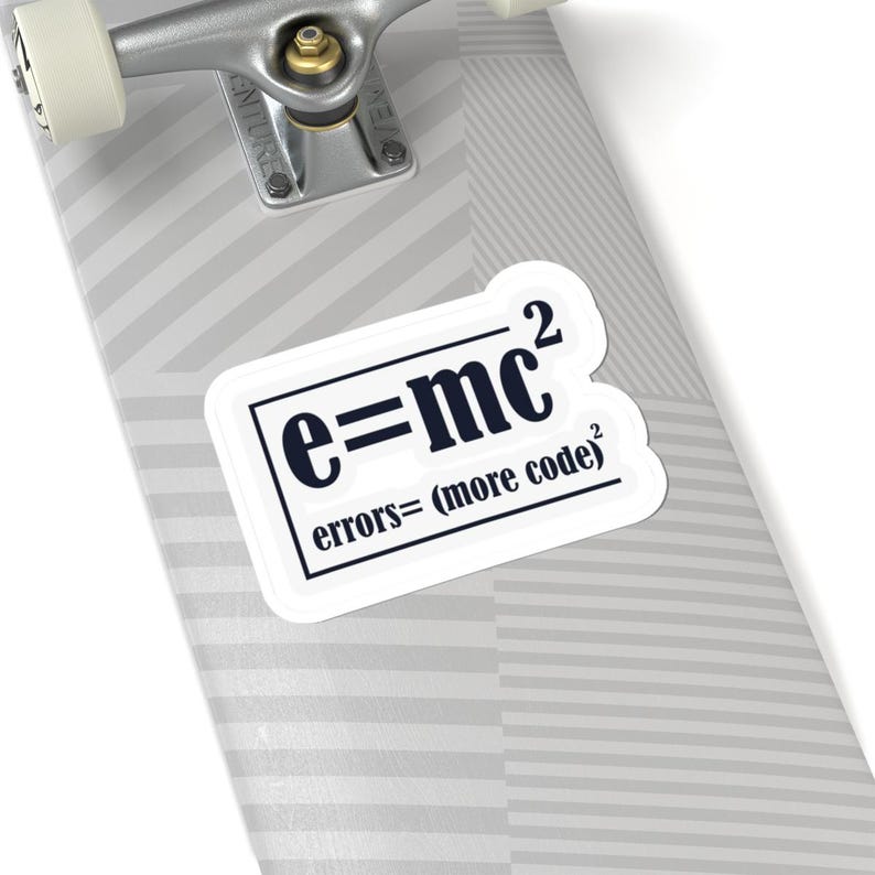 Errors Equal More Code Sticker – Waterproof Durable Vinyl Decal image 4