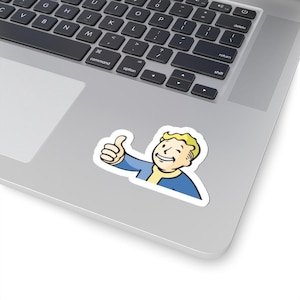 Vault Boy Sticker - Gaming Fans Stickers - Fallout inspired - Perfect for Laptops, Water Bottles, Phone Cases
