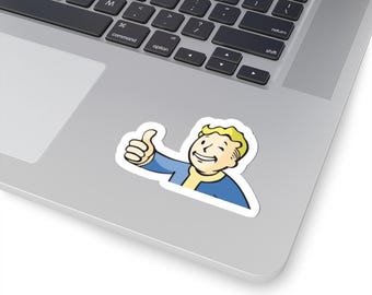 Vault Boy Sticker: Fallout Gaming Fan Art - Laptop, Water Bottle Decal