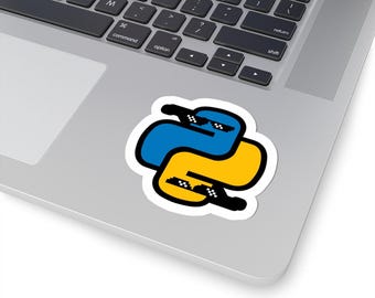 Python Logo Sticker – Sunglasses, Waterproof Vinyl Decal