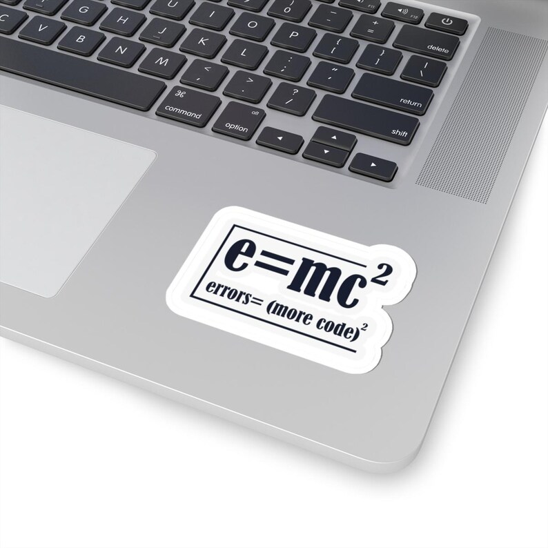 Errors Equal More Code Sticker – Waterproof Durable Vinyl Decal image 1