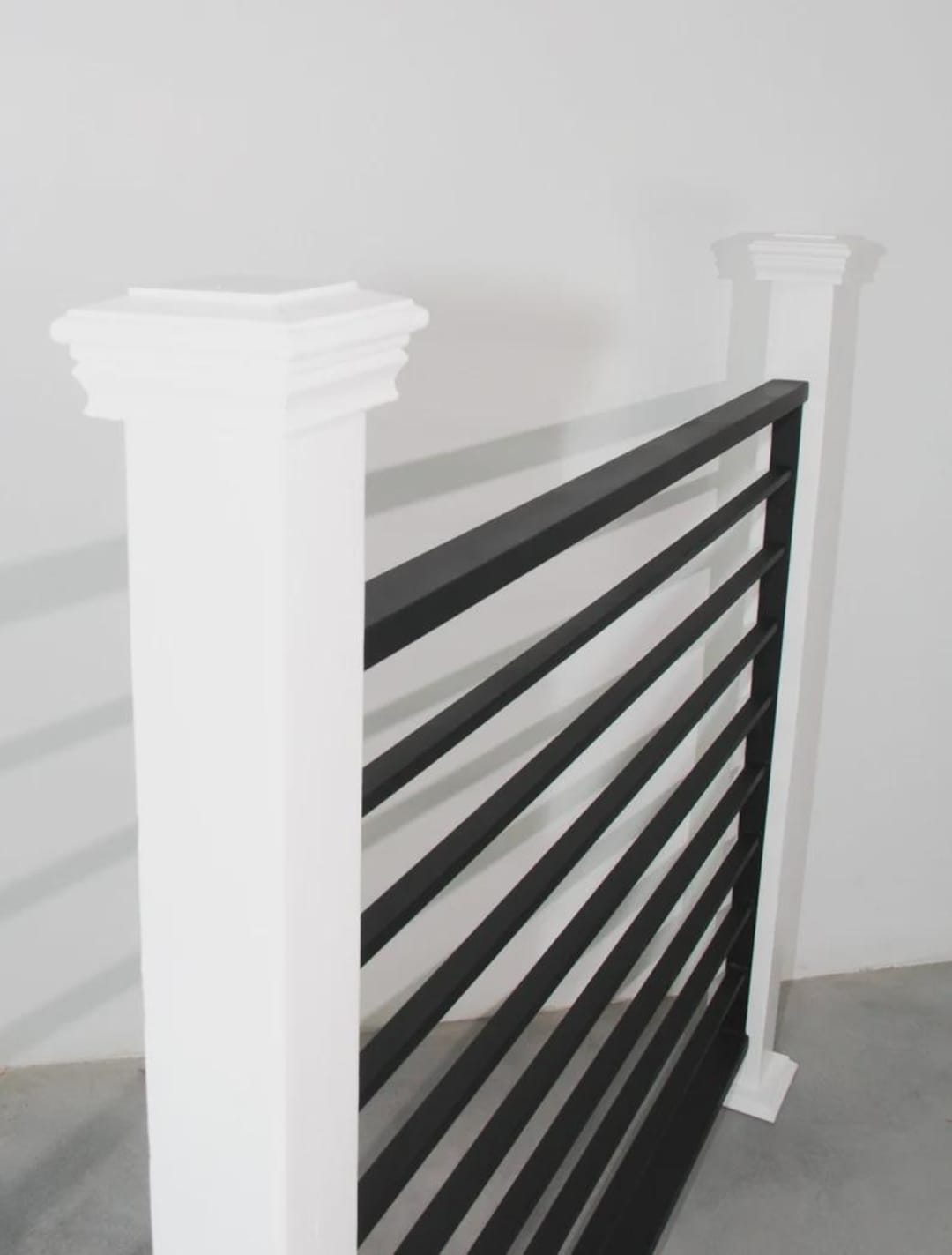 Sleek Modern Metal Guardrail – Custom Railing for Decks, Porches, and ...