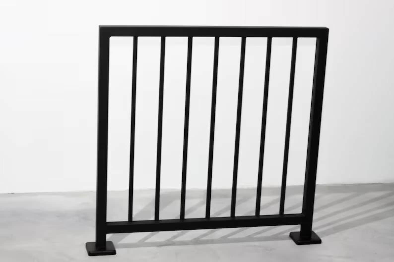 Square Metal Railing Custom Square Steel Stair Railing – Modern Metal Handrail – Square Tube ...