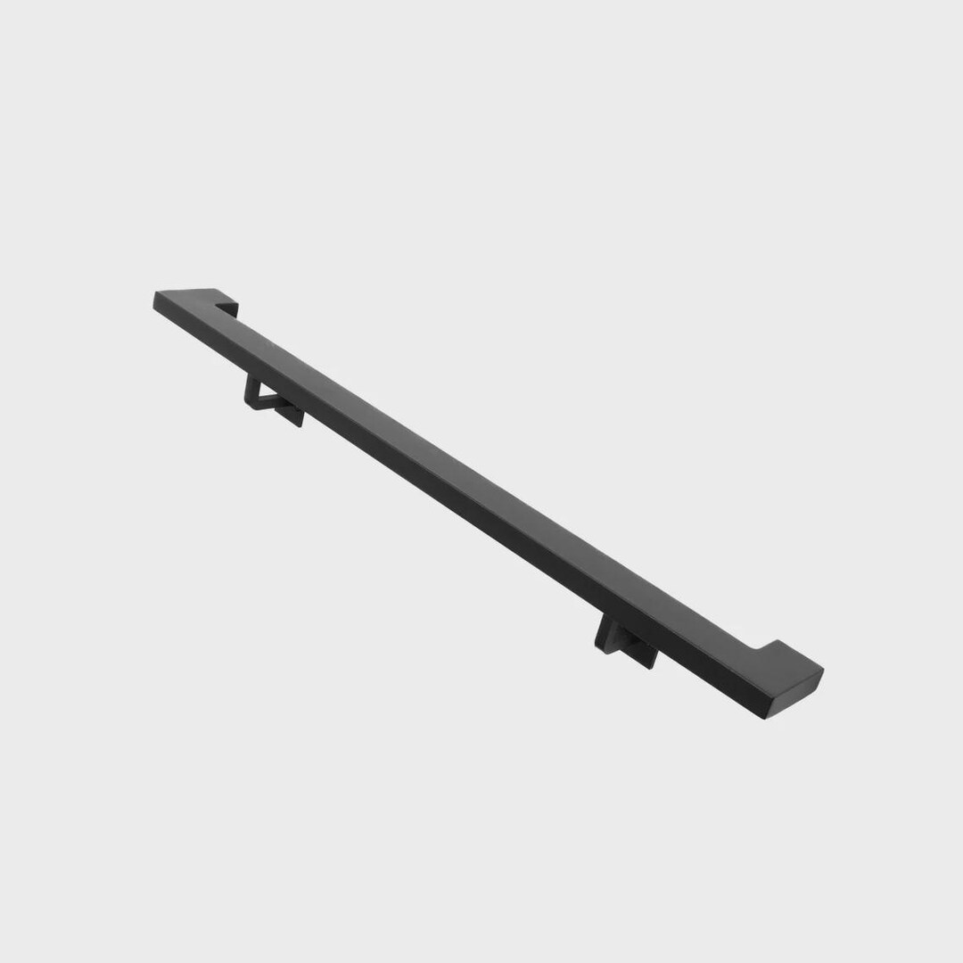 Modern Rectangle Black Handrail for Stairs, Modern Black Stair Handrail ...