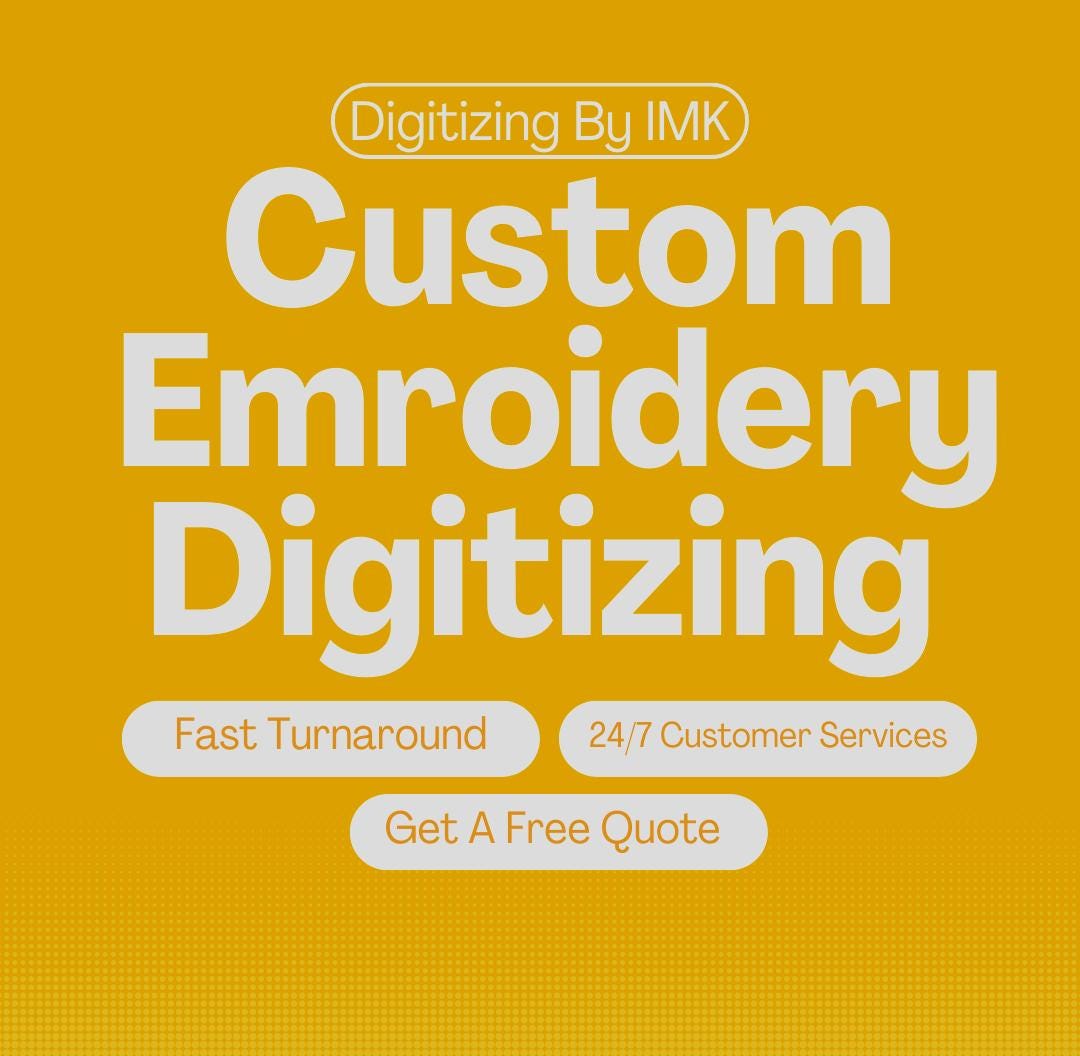 Custom Embroidery Digitizing, Logo Digitizing, Embroidery Digitizing Service, Image Digitizing Embroidery, Custom Digitize, Best Digitizing.