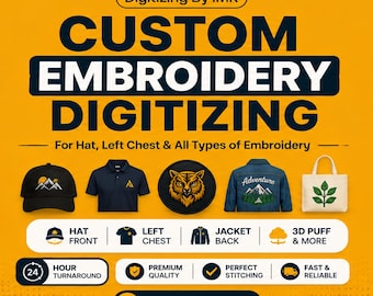 Digitalización de bordados personalizados, digitalización de logotipos, servicio de digitalización de bordados, digitalización de imágenes para bordado, digitalización personalizada, la mejor digitalización.