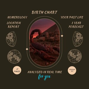 Pacote Completo de Astrologia | Mapa Natal + Previsão de 1 Ano + Vidas Passadas + Astrocartografia