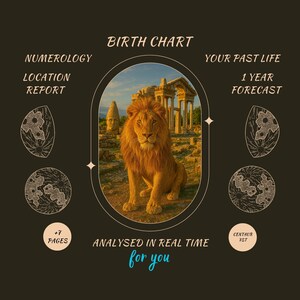 Pacote Completo de Astrologia | Mapa Natal + Previsão de 1 Ano + Vidas Passadas + Astrocartografia