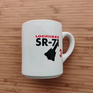 Vintage Lockheed SR-71 Blackbird "Mach 3+" Coffee Mug