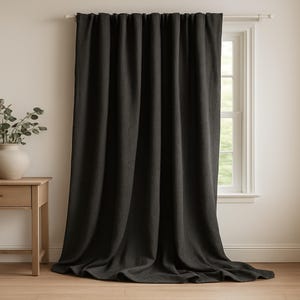 Tende oscuranti fatte a mano al 100%, pannelli per finestre per la privacy, tende naturali extra larghe perfette per soggiorni o sale da pranzo, tende per camere da letto