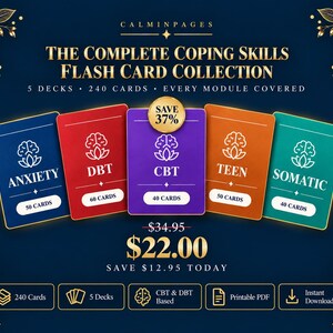 Pocket Coping Skills Bundle, 240 Flash Cards PDF