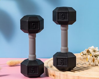 Mini Baby Dumbbell, Gift for Newborn, Kid Grabbing Toy, Gym Dumbbell for Toddler, Fitness Lover and Baby Gift, Baby Shower Gift,Play Weights