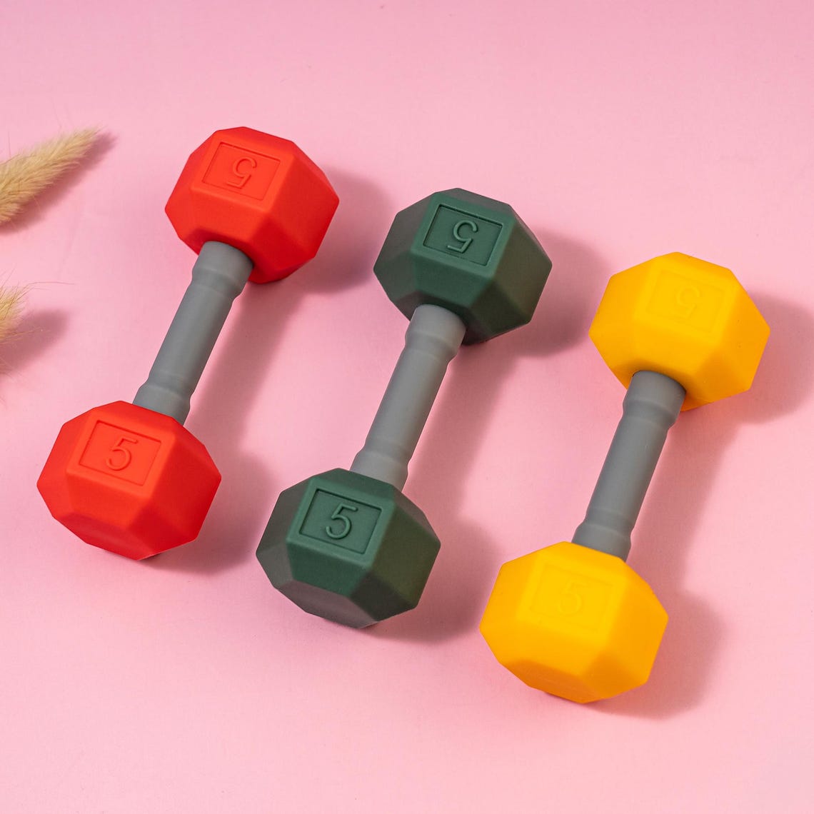 Weights Mini Mini Baby Dumbbell, Gift for Newborn, Kid Grabbing Toy, Gym Dumbbell ...