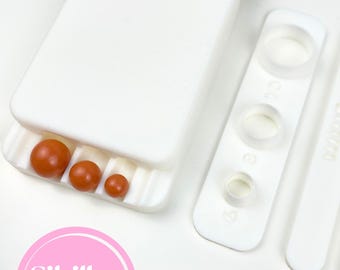 Polymer Clay Bead Roller: 6, 8, 10mm Round Beads, Jewelry Tool