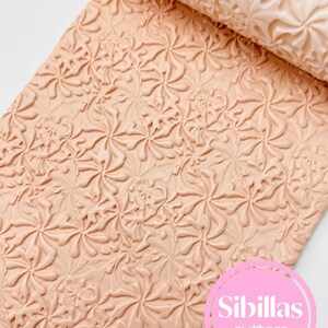 Floral clay texture roller: Abstract Flower pattern for polymer clay and ceramic