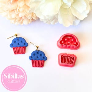 4th of July polymer clay cutter set, USA cupcake earrings clay cutter, Cute Patriotic Clay Supplies , Independence Day jewelry cutter tools