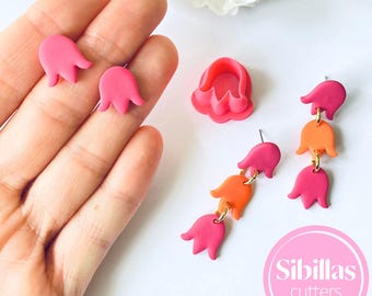 Tulip Polymer Clay Cutter: Floral Earring Jewelry Tool