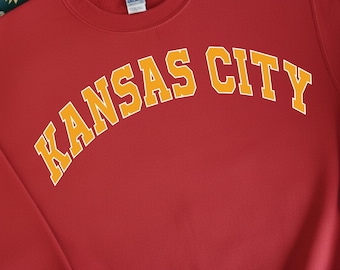 Kansas City Team Crewneck | College Style, Football Fan Shirt