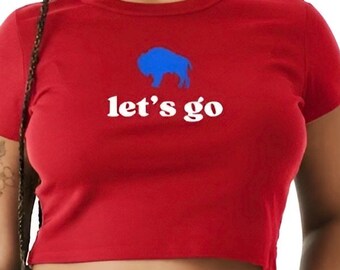 Buffalo Football Crop Top | Bills baby Tee