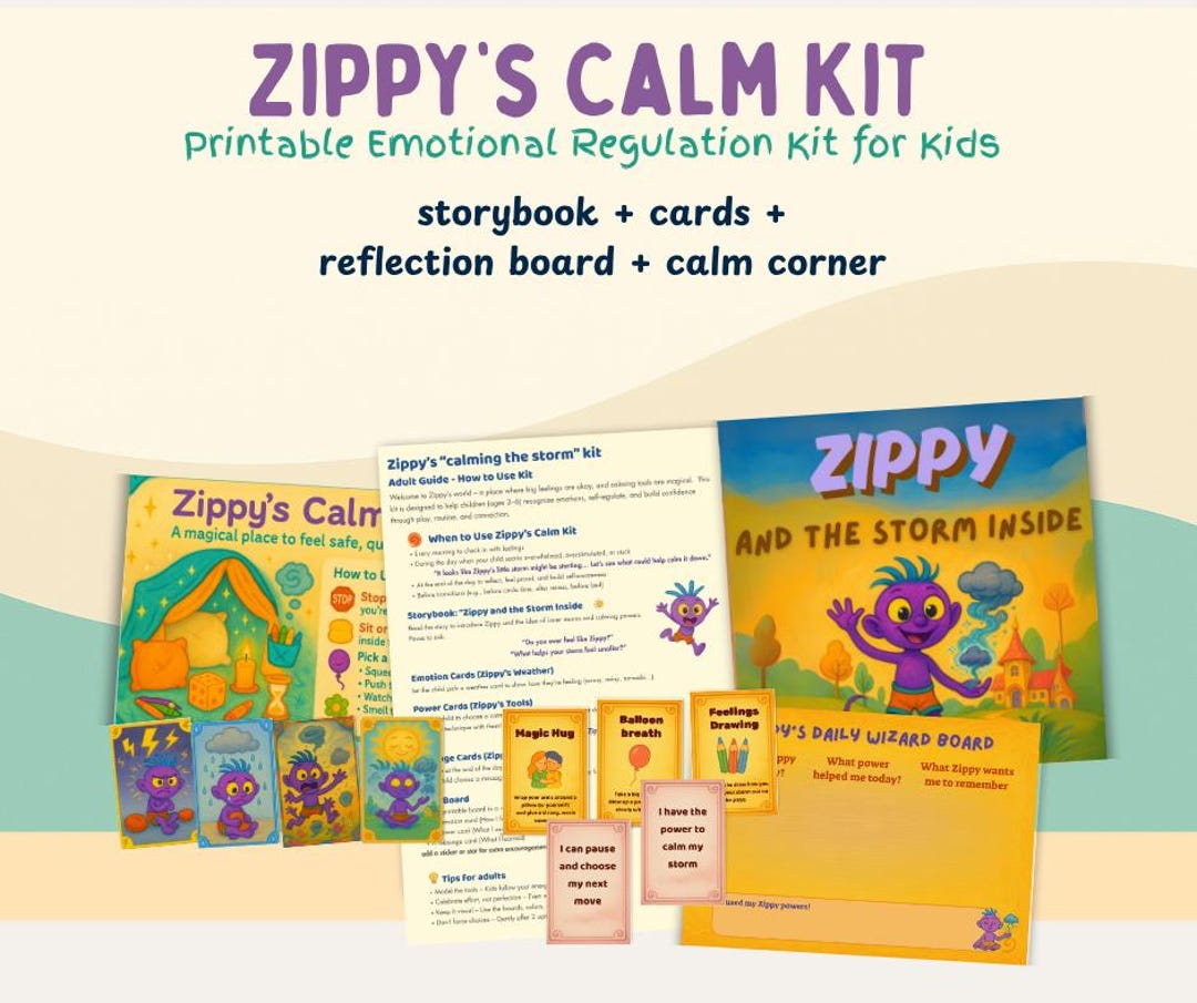 Coping Skills Kit for Kids: Emotional Regulation Tools (printable PDF ...