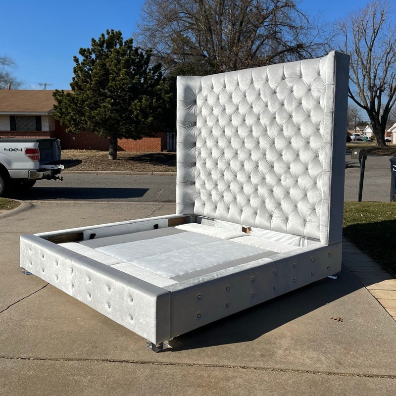 Upholstered Platform Bed - Etsy