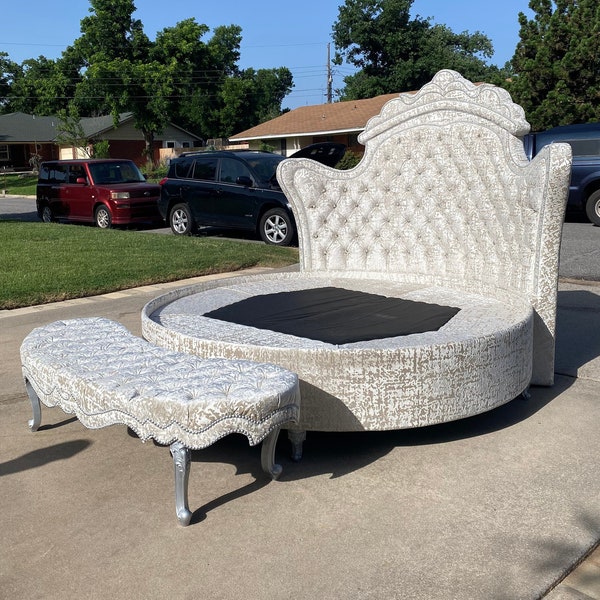 Round Bed Frame Etsy