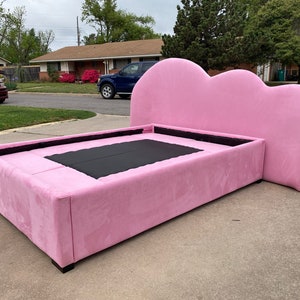 Cloud Bed Custom Child Bedroom Designer Extra Wide Headboard Curved