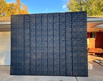 Paneles de pared tapizados a medida: Cabecero capitoné extra alto