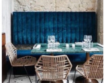 Wall Panels Custom Upholstered Tufted Banquette Channel Any Etsy