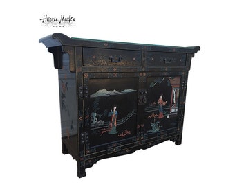 entryway furniture storage doorway chinoiserie furniture vintage buffet cabinet black lacquer asian painted alter table hollywood regency palm beach entryway etsy entryway furniture storage doorway chinoiserie furniture vintage buffet cabinet black lacquer asian painted alter table hollywood regency palm beach entryway etsy