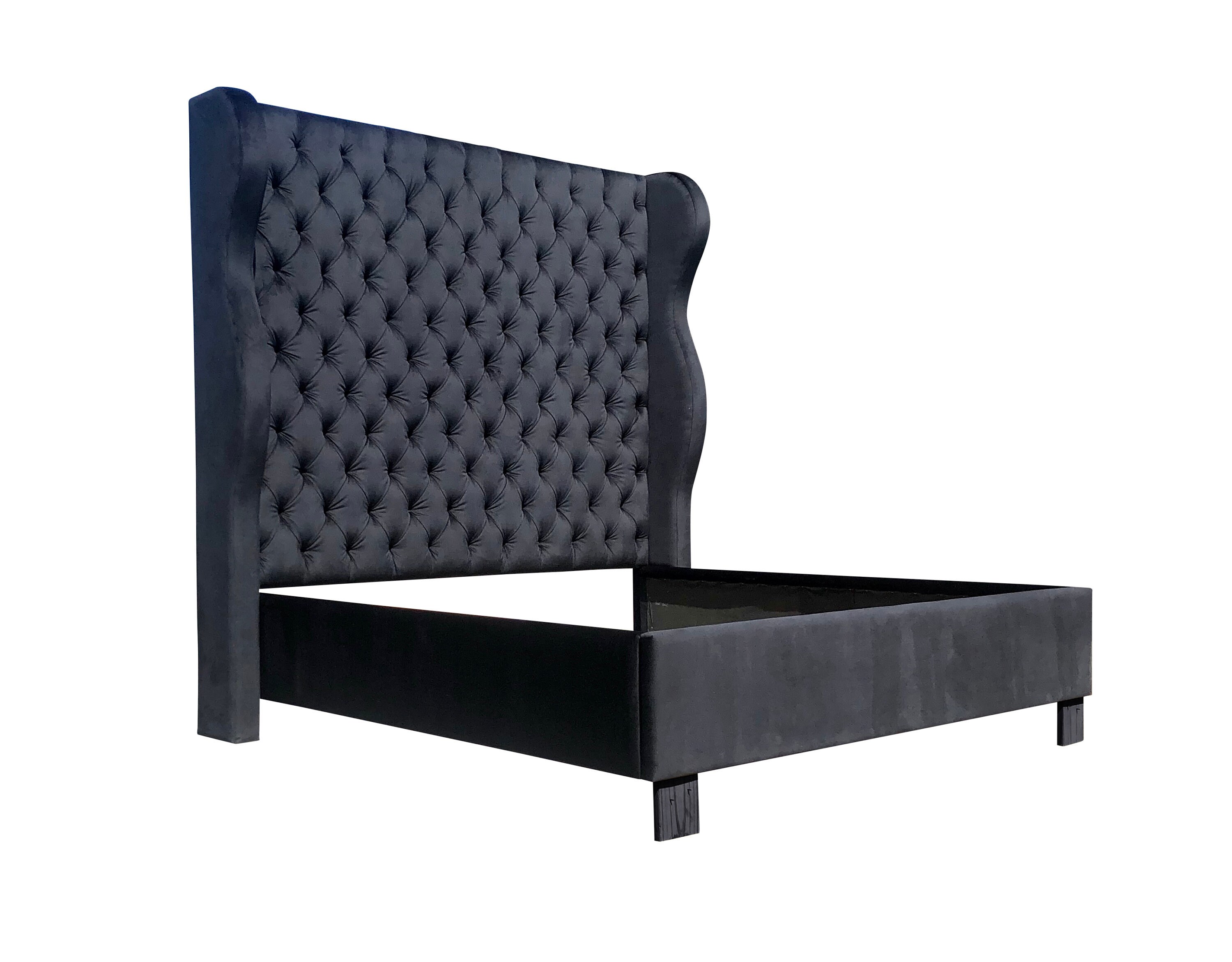 Tall black bed frame deals