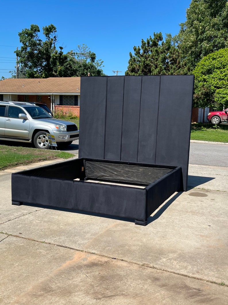 Modern Extra Tall Headboard Panels Adjustable Bed Frame Etsy