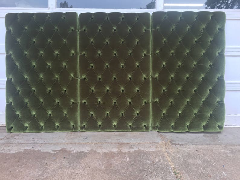 Wall Panels Tufted Velvet Leather Suede Linen Extra Tall Etsy