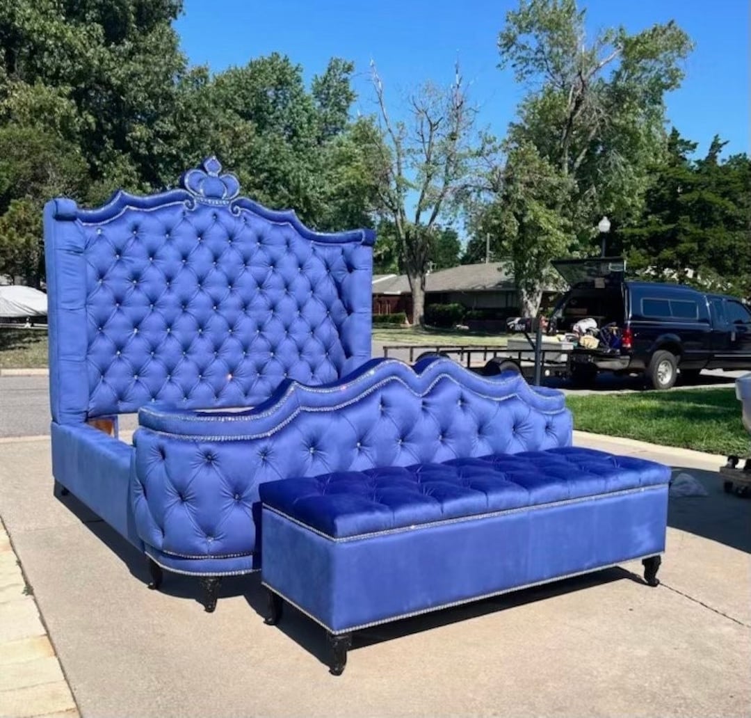 Extraordinary Tall Upholstered Bed Gallery
