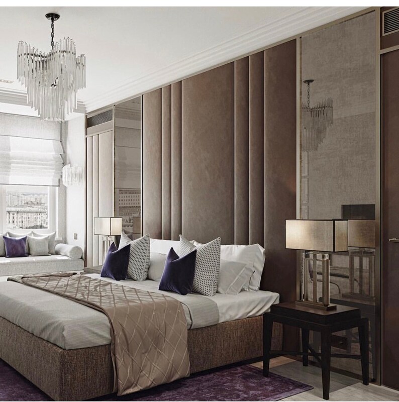 Monogrammed Headboard Personalized Bed in Nail Heads Crystal Etsy