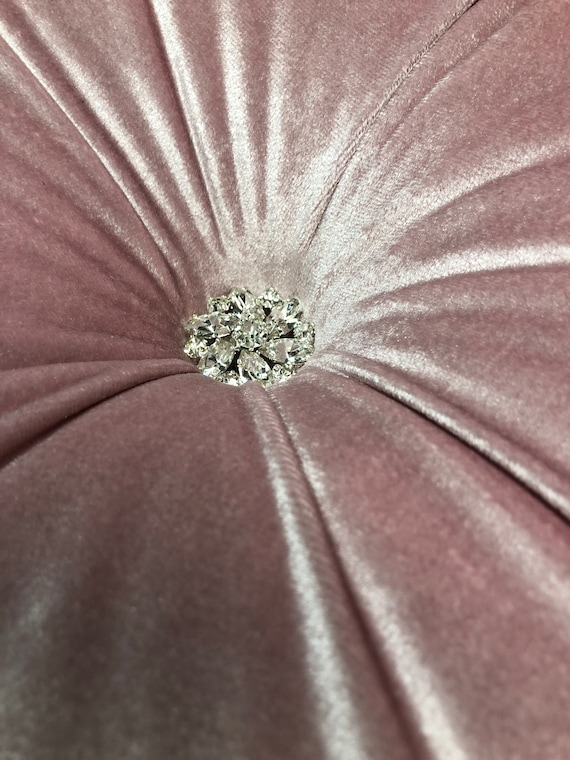 Custom Tufted Velvet Glam Bed Headboard Queen Bed Frame Crystal