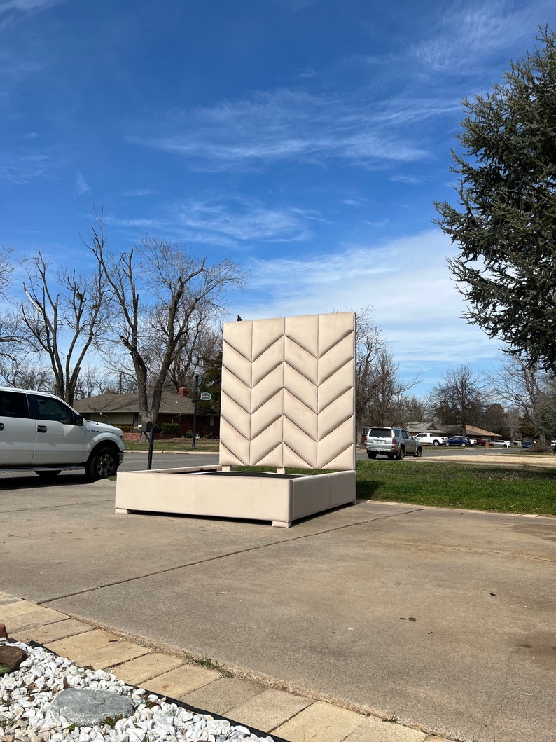 BALANCE Extra Tall Headboard Panels Bed Frame Upholstered Etsy