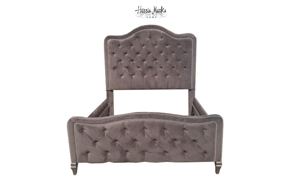 Tufted Bed Extra Tall Headboard Footboard Frame California | Etsy