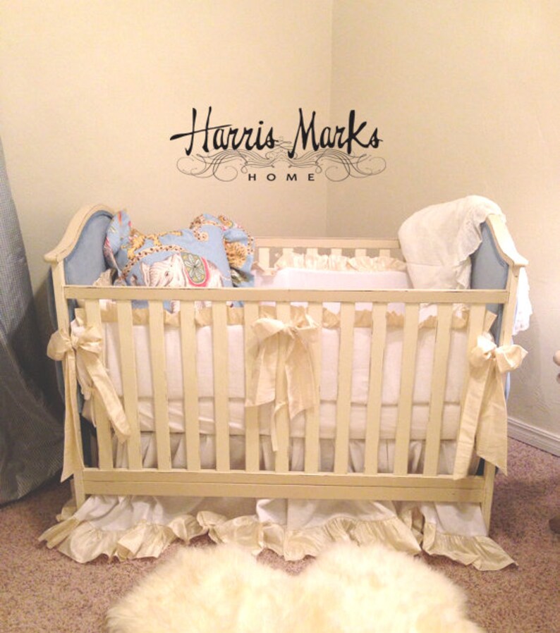 Tufted Baby Crib Upholstered Velvet Hand Painted White Cream Etsy