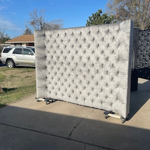 Tufted Headboard Concave Curved Wingback Extra Tall Bespoke Custom California King Queen Full Twin Modern MADE TO ORDER