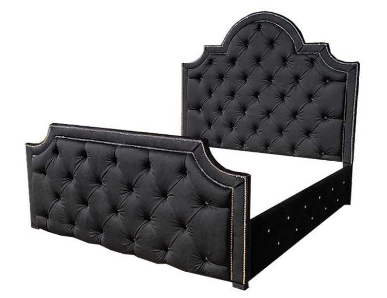 Tufted Headboard Extra Tall Bed Adjustable Tempurpedic Frame Etsy