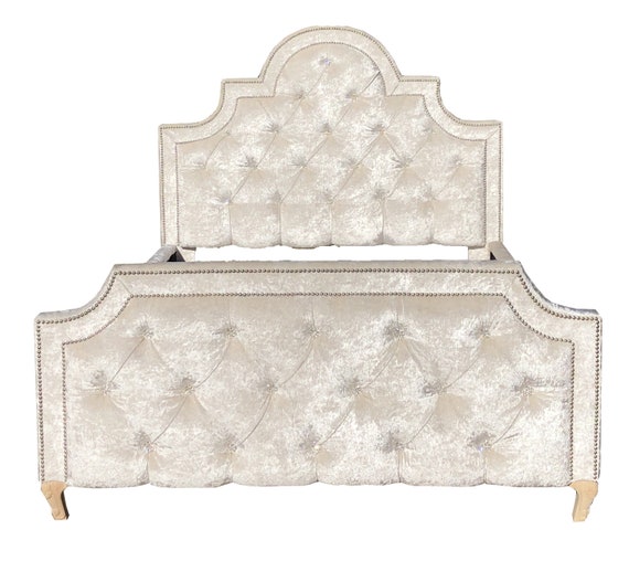 Custom Tufted Bed Upholstered California King Queen Full Pair Twin