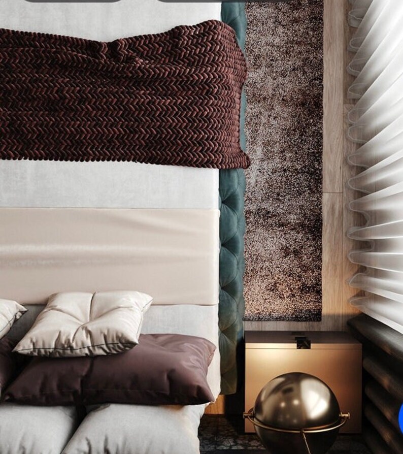 Platform Tufted Bed Extra Wide Tall King Bed Frame Diamond Etsy