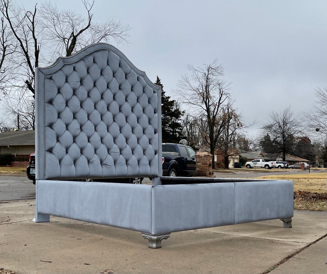 Tall Tufted Bed Extra Tall California King Queen Full Twin Bespoke