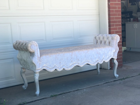 Custom Bench Settee California King Foot of Bed Tufted Banquette