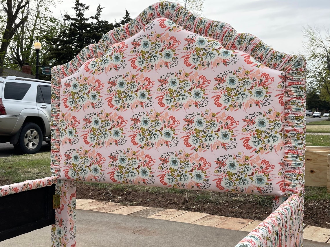 Custom Bed Frame Floral Preppy Girls Bedroom Print Bed Frame | Etsy