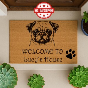 Custom Dog Doormat: Funny Welcome Mat for Dog Moms